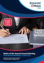 <b>AGM Notice</b><br> Annual General Meeting for Wednesday, 15 July 2026 at 15:00