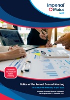 <b>AGM Notice</b><br> Annual General Meeting for Thursday, 10 July 2025 at 15:00